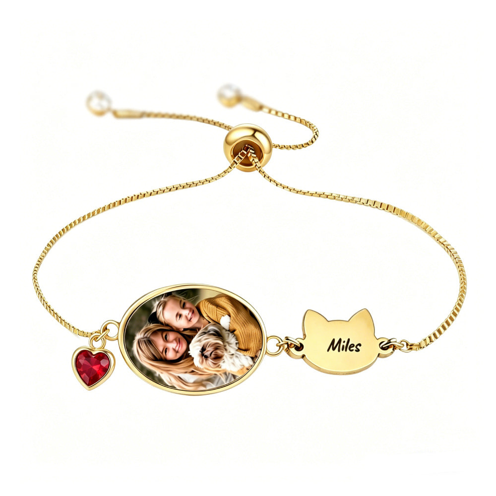 Custom Photo & Name Bracelet
