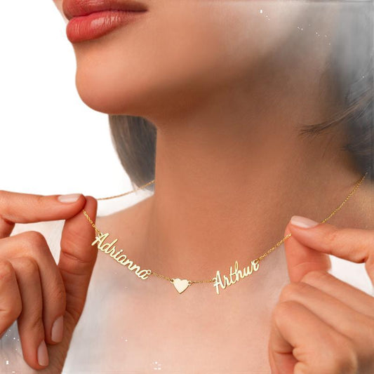 Personalized Double Name Necklace