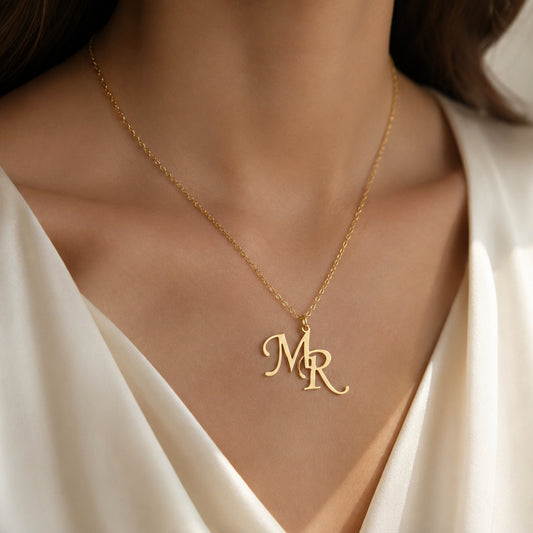 Personalized Double Initial Necklace
