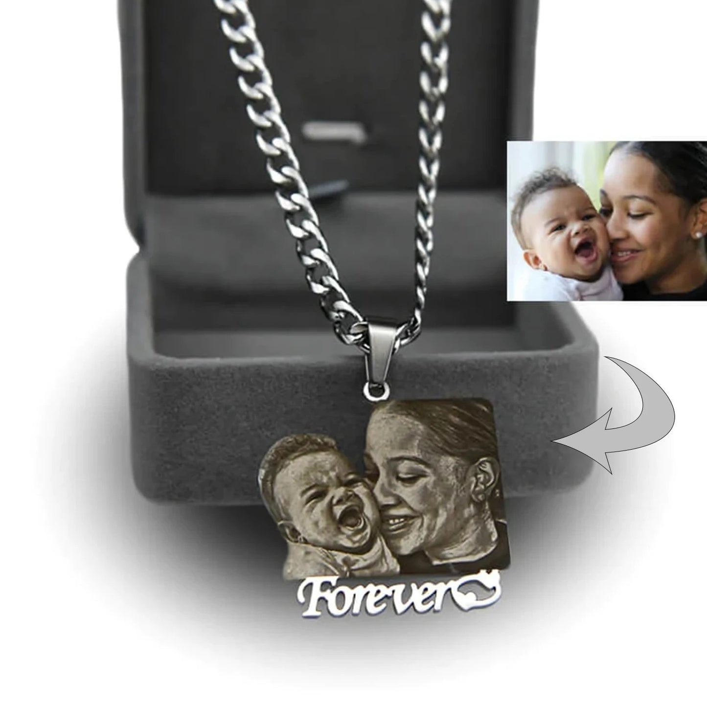 Custom Photo Portrait Necklace