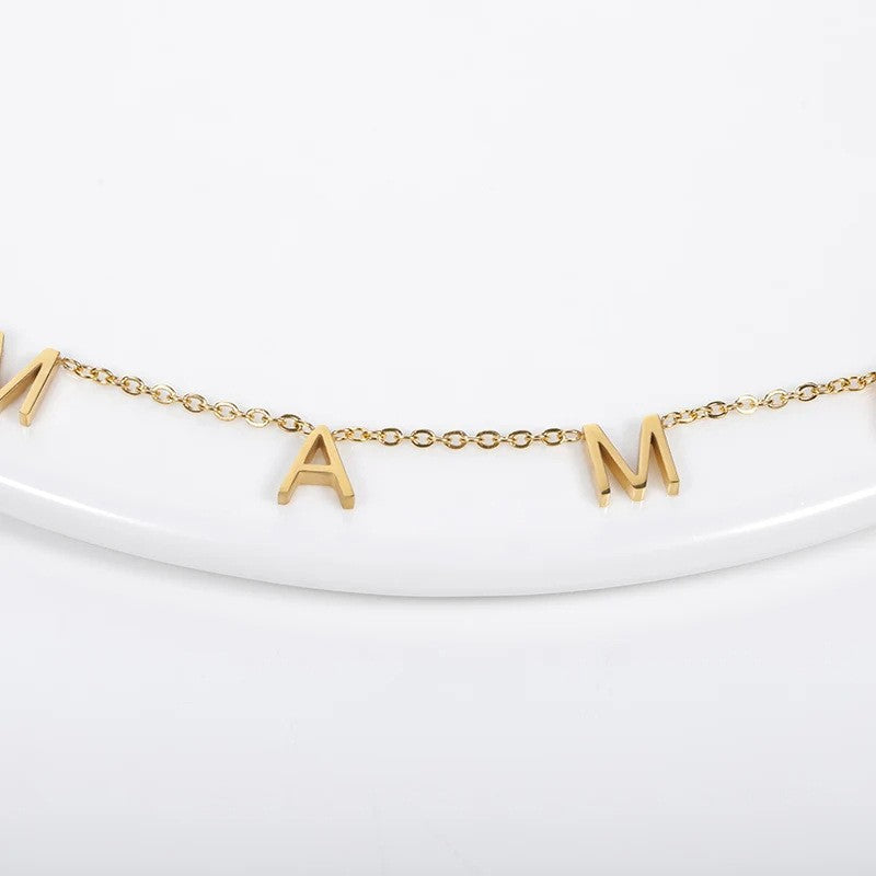 Custom 10mm Initial Letter Necklace