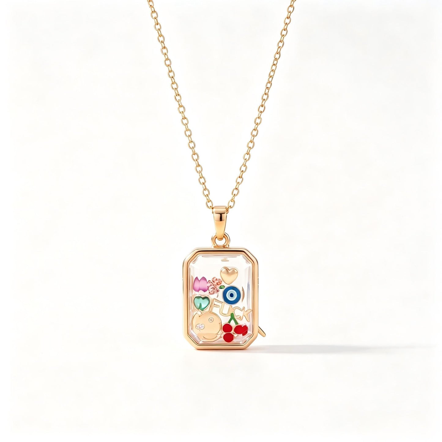 DIY Multi-Shape Locket Necklace