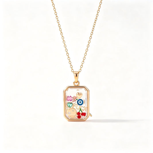 DIY Multi-Shape Locket Necklace