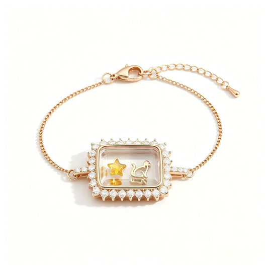 DIY Crystal Locket Bracelet