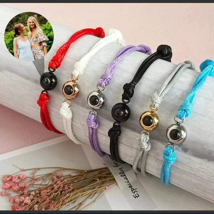 Custom Photo Projection Rope Bracelet