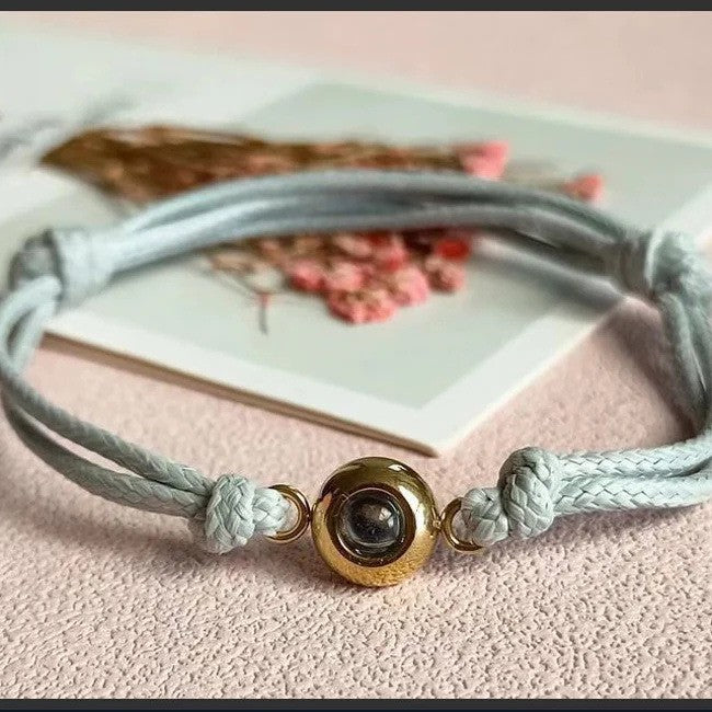 Custom Photo Projection Rope Bracelet