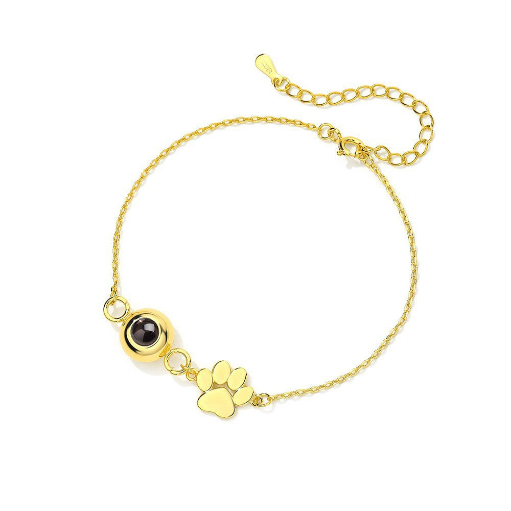 Custom Photo Projection Pet Paw Bracelet