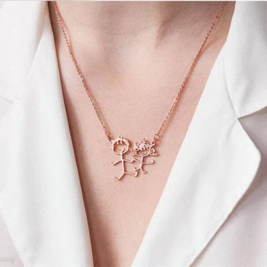 Custom Children's Drawing Necklace