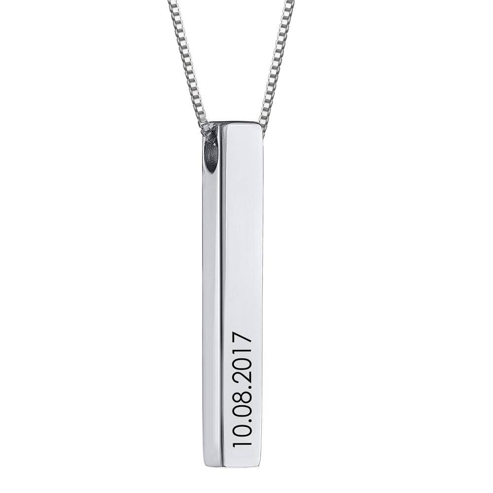 Personalized 3D Bar Name Necklace