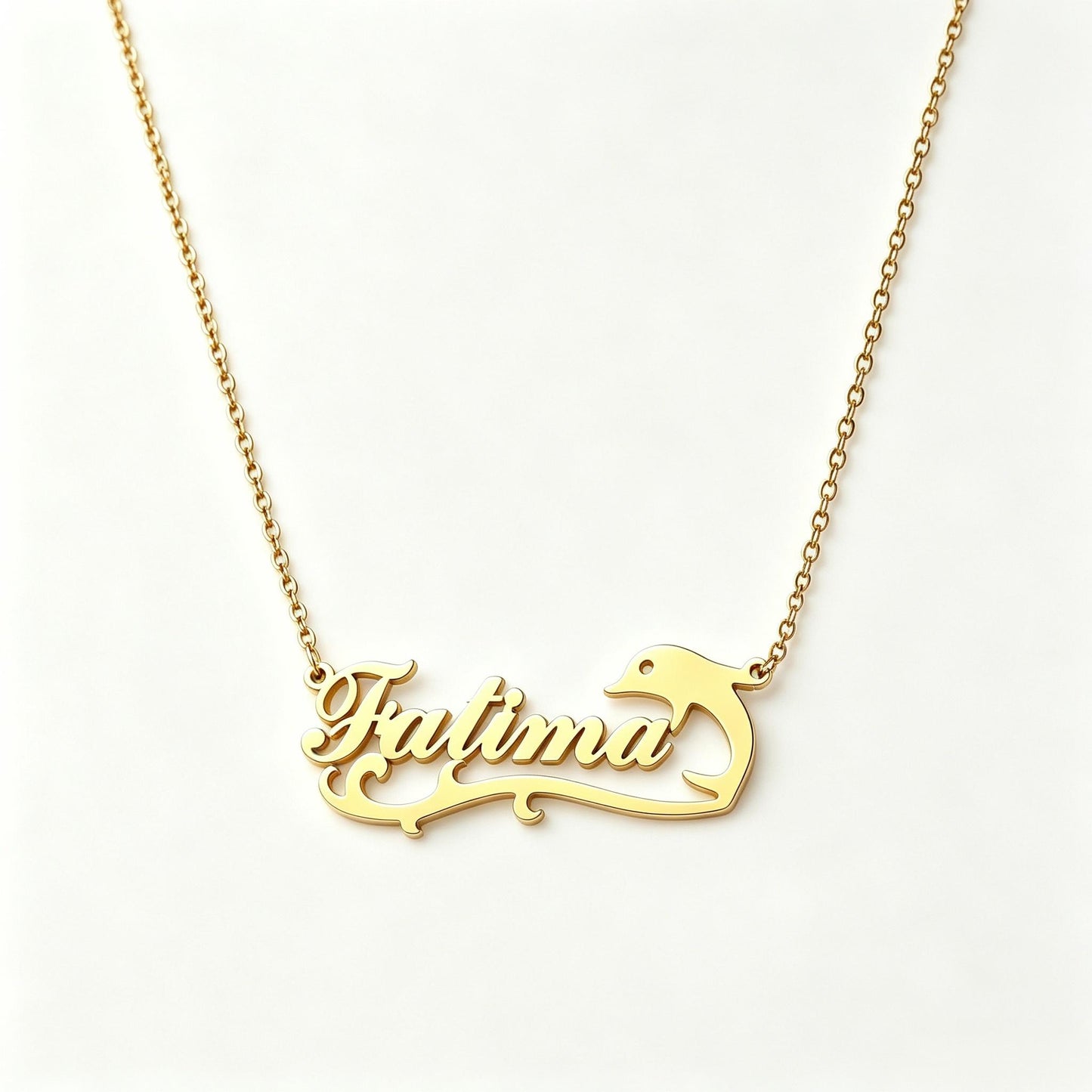 Personalized Dolphin Name Necklace