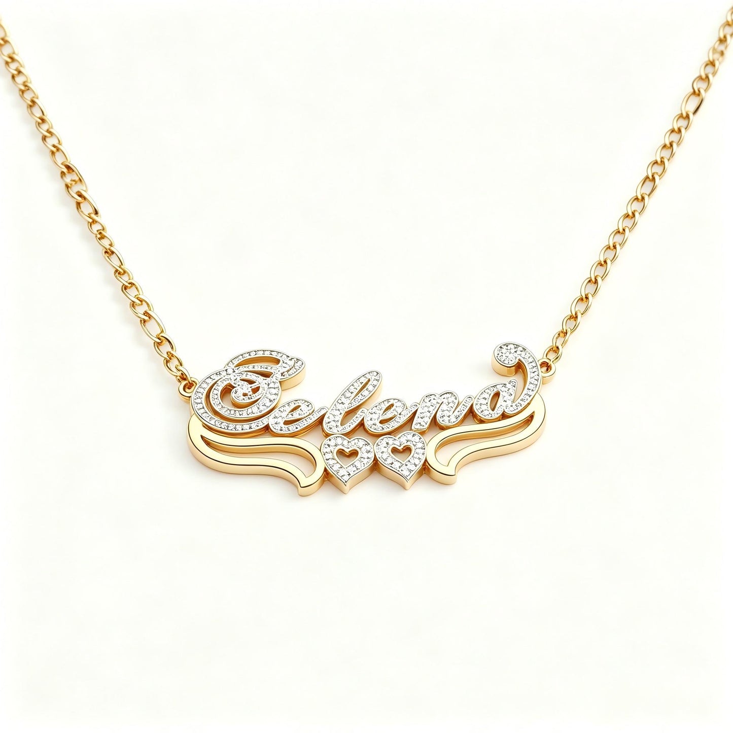 Double Layer Name Necklace