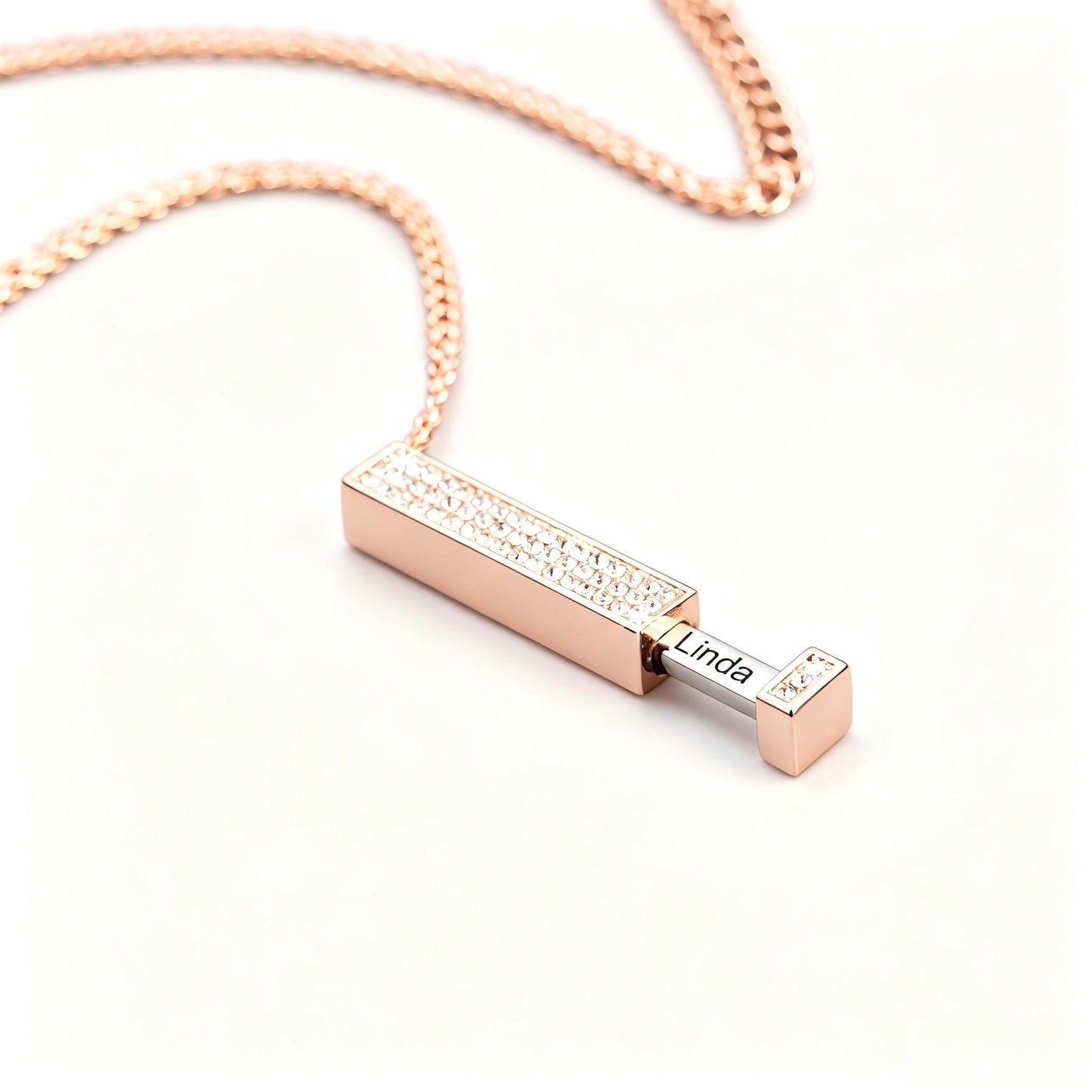 Custom Engraved Bar Necklace