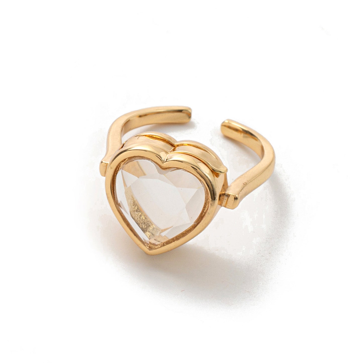 DIY Birthstone Locket Ring – Copper Heart & Round Box with Colorful Zirconia Charms