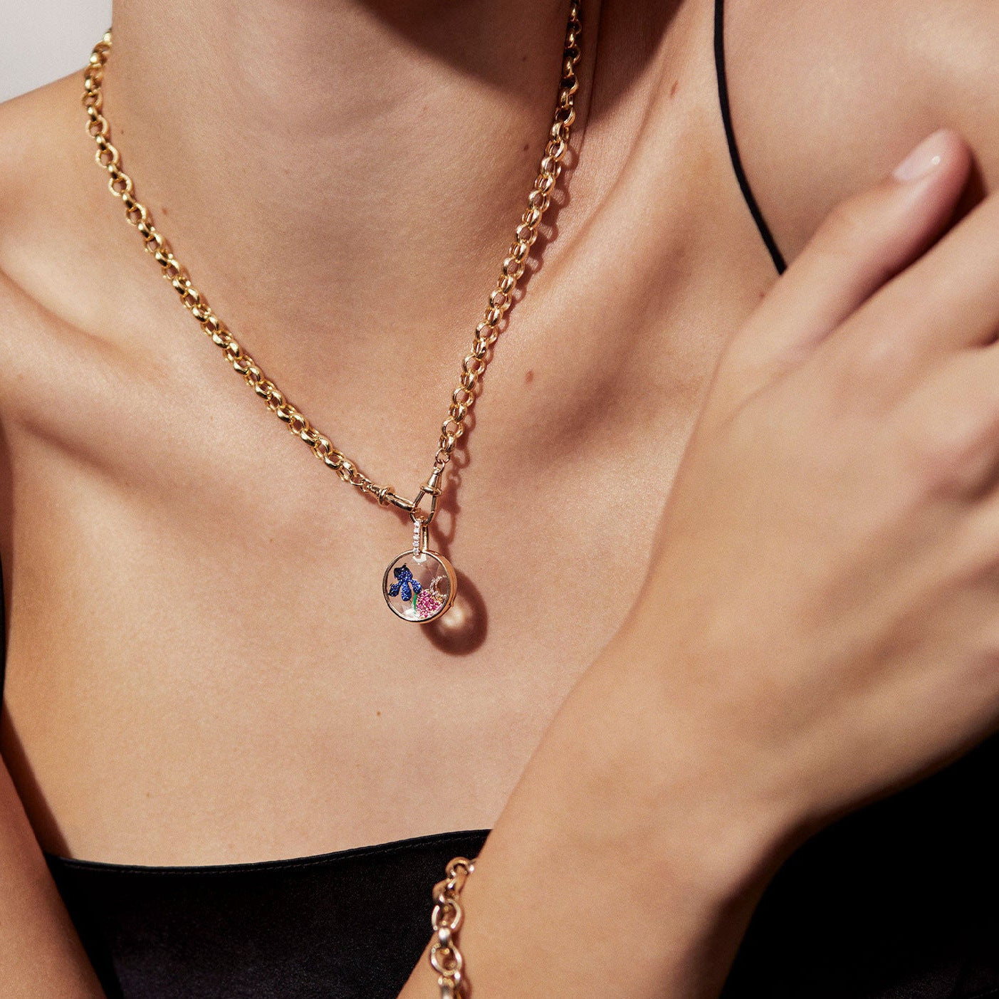 DIY Memory Locket Necklace – Openable Copper Heart & Square Pendant with Charms
