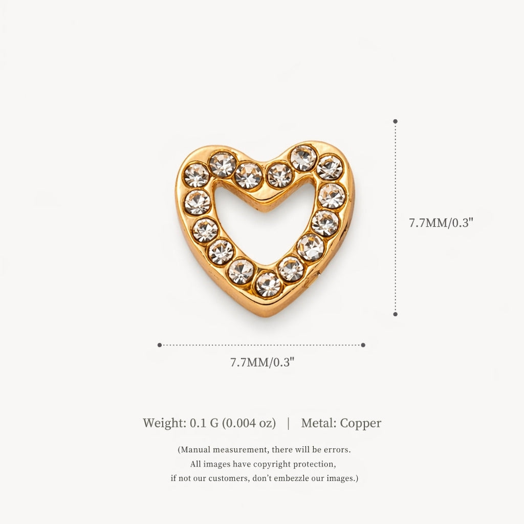 DIY Memory Locket Necklace – Openable Copper Heart & Square Pendant with Charms