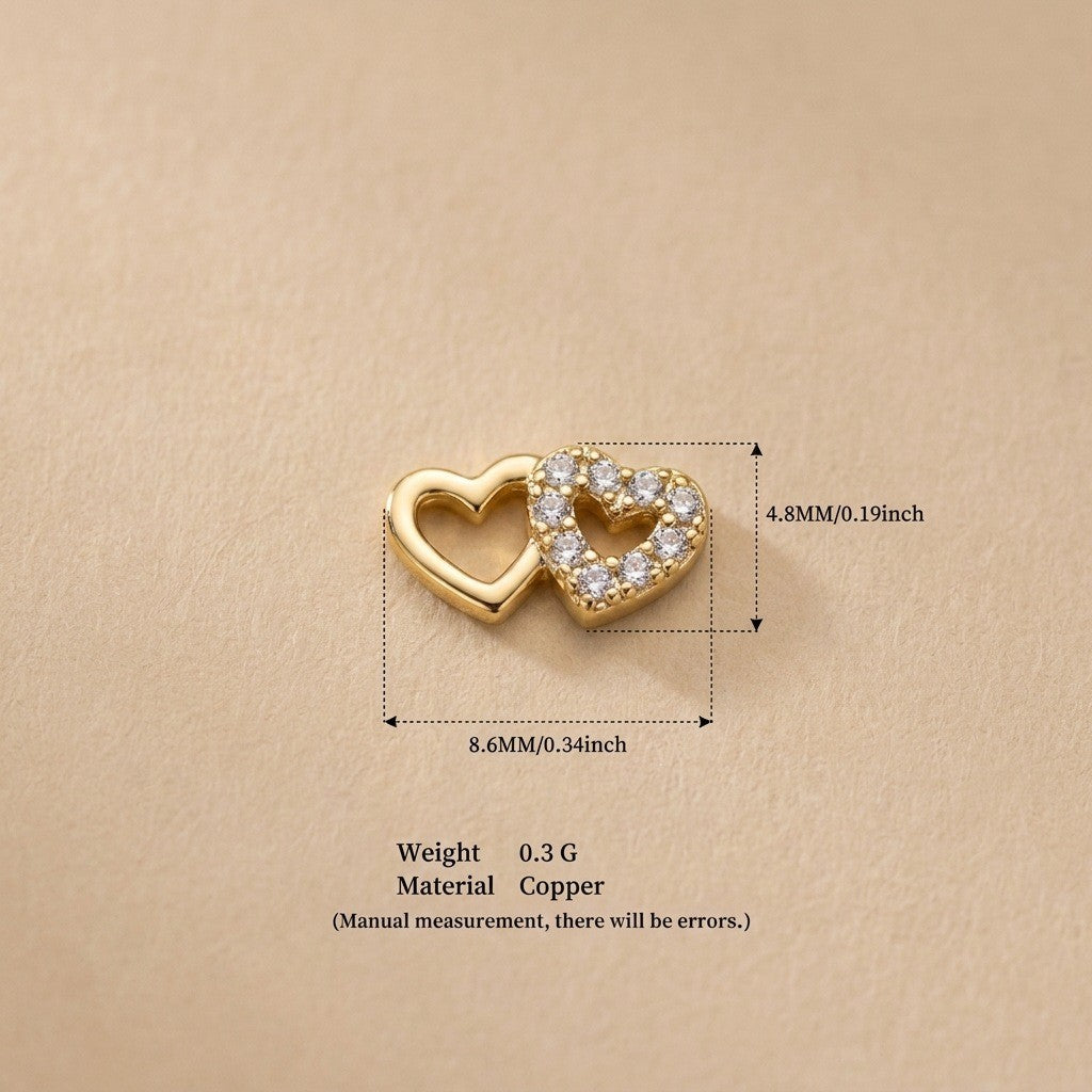 DIY Memory Locket Necklace – Openable Copper Heart & Square Pendant with Charms