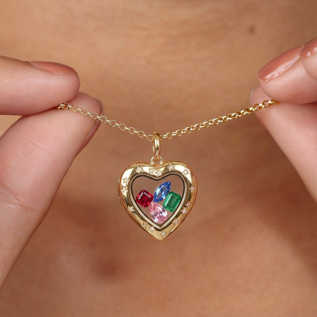 DIY Heart Locket Necklace