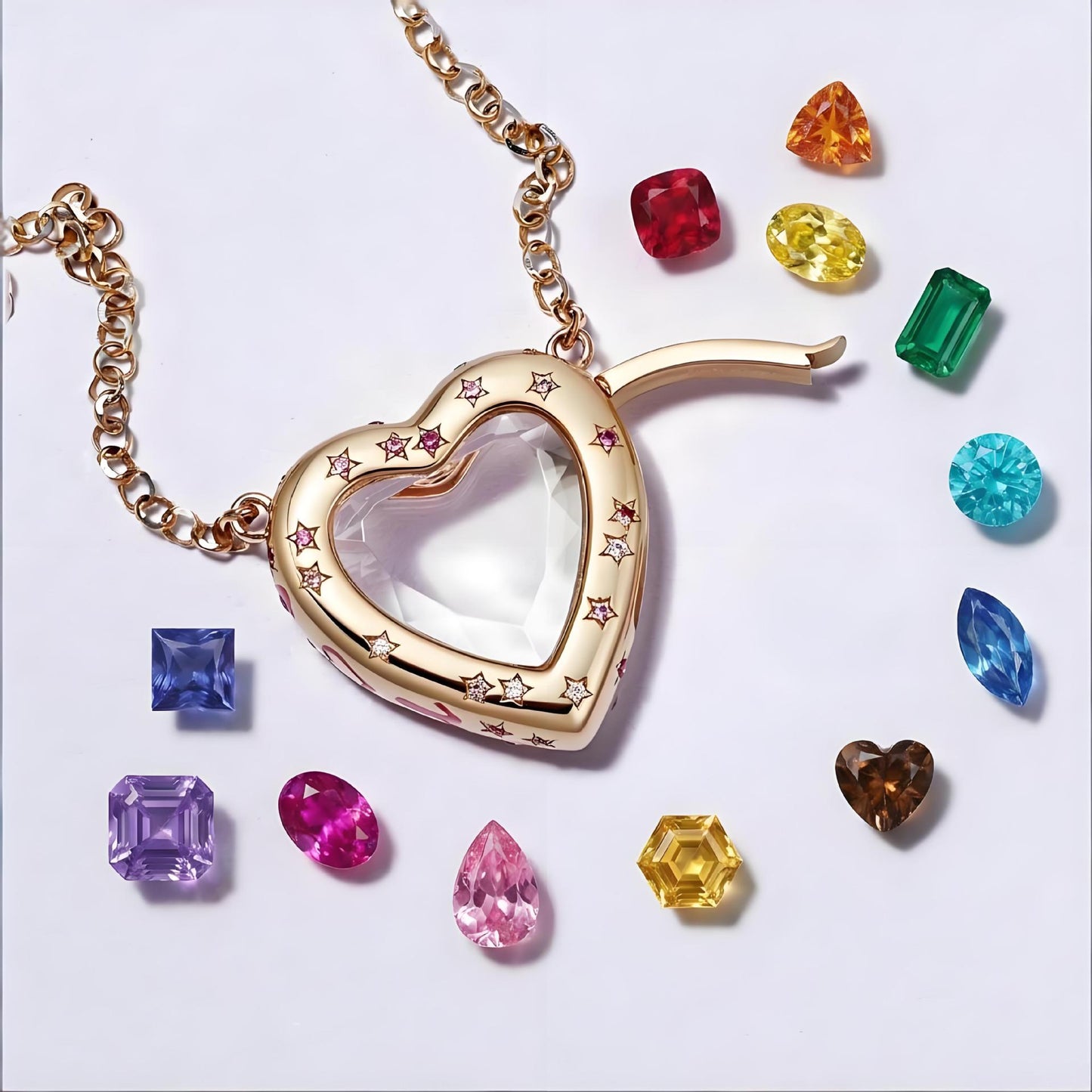DIY Heart Locket Necklace