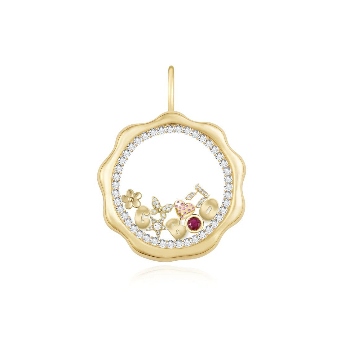 DIY Locket Necklace – Openable  Hollow Pendant in Irregular Heart & Square