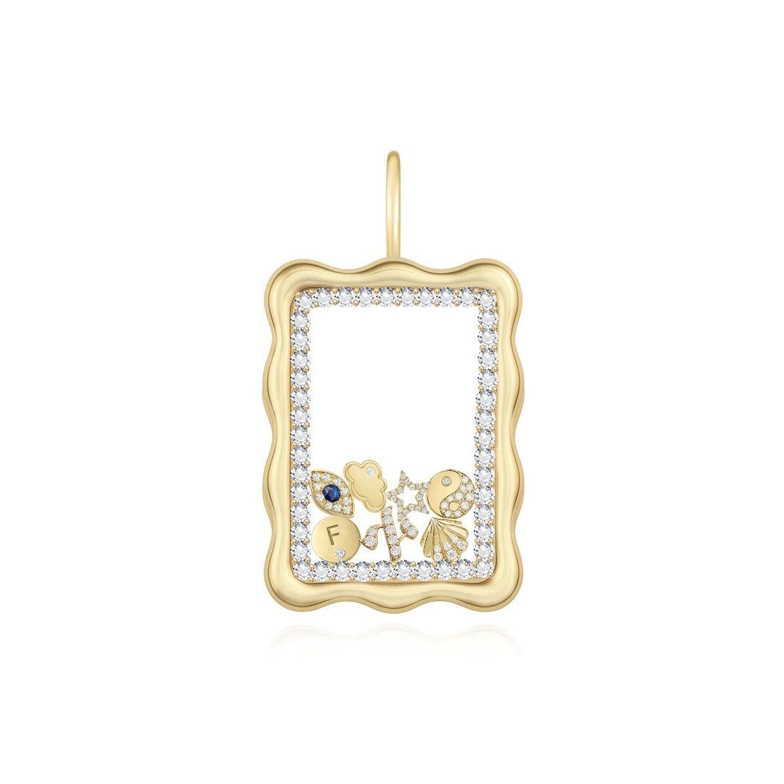 DIY Locket Necklace – Openable  Hollow Pendant in Irregular Heart & Square