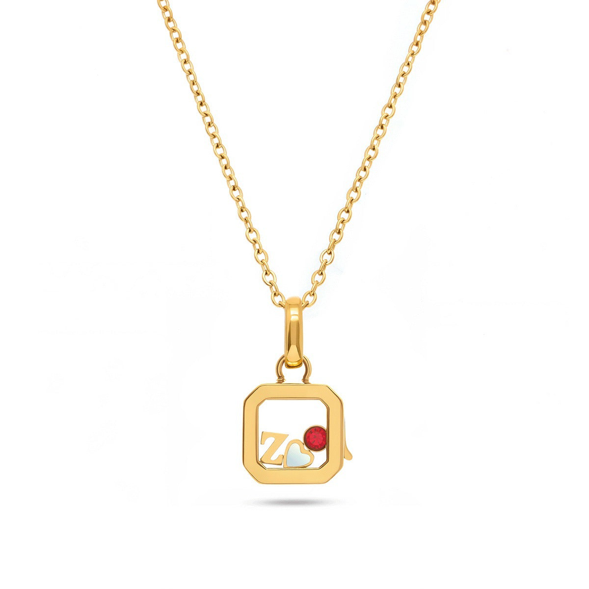 DIY Locket Necklace – Openable  Hollow Pendant in Irregular Heart & Square