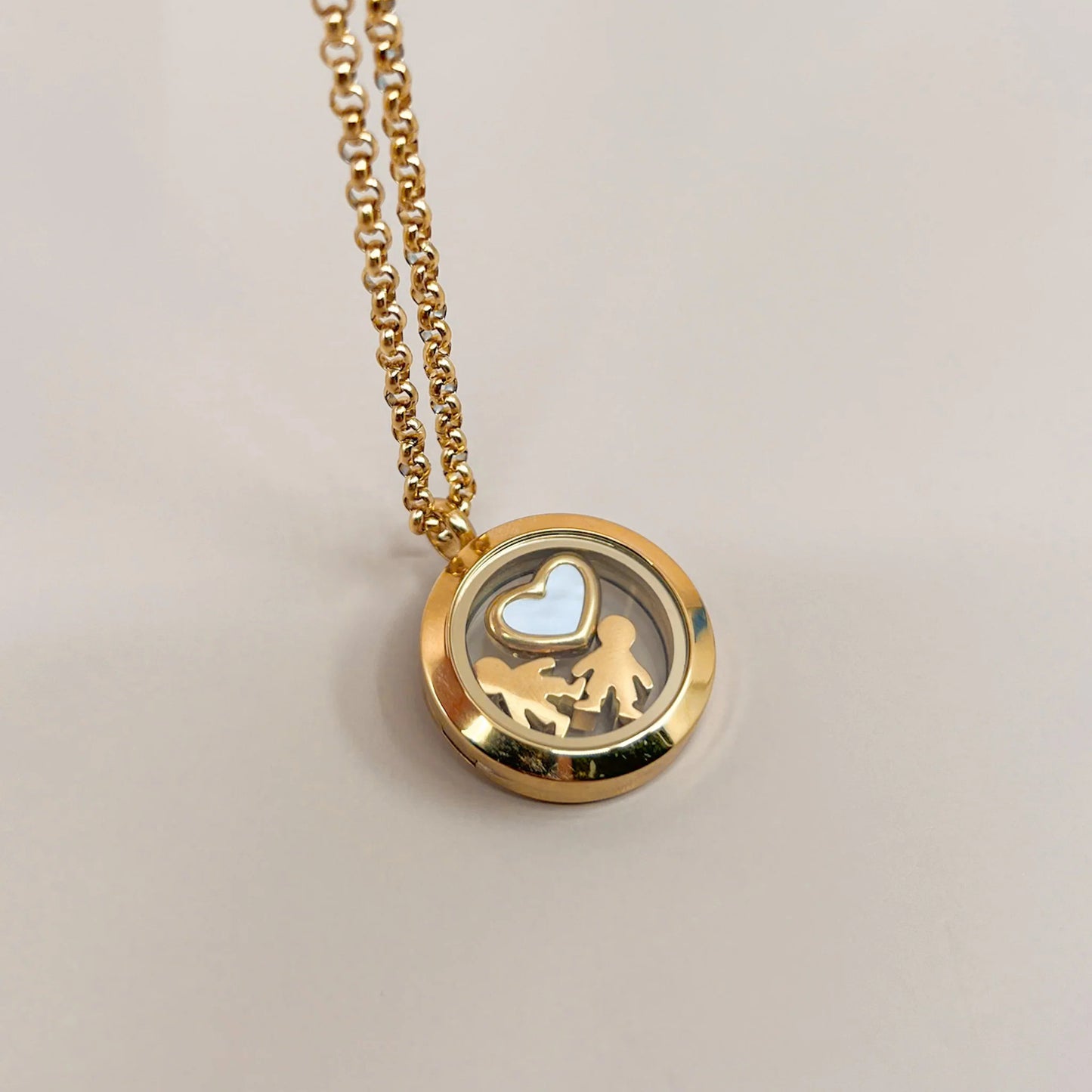 DIY Locket Necklace – Openable  Hollow Pendant in Irregular Heart & Square