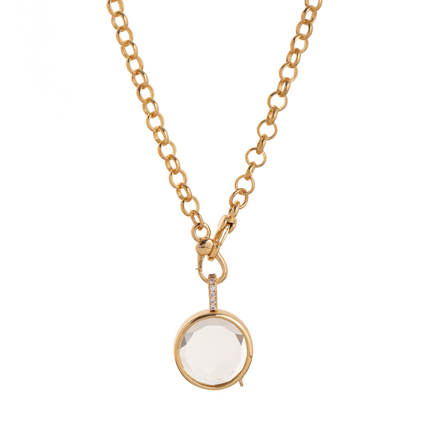 DIY Birthstone Halo Necklace