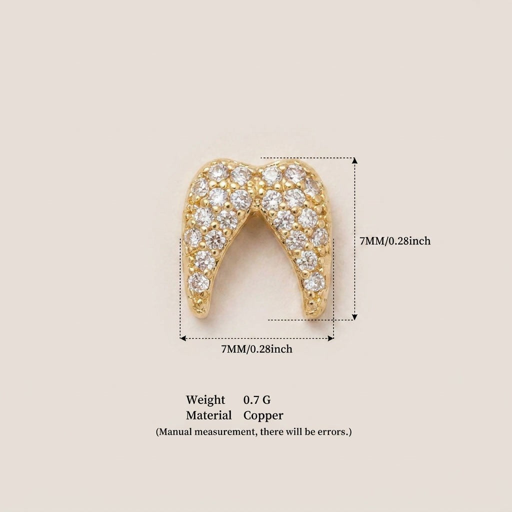 DIY Crystal Frame Bracelet – Detachable Copper Zirconia Border Pendant in Rectangle, Heart & Round