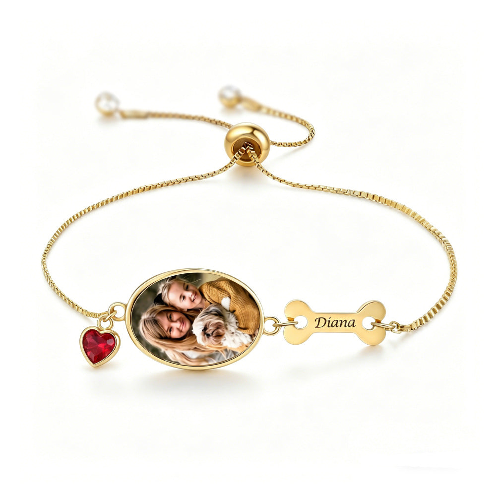 Custom Photo & Name Bracelet