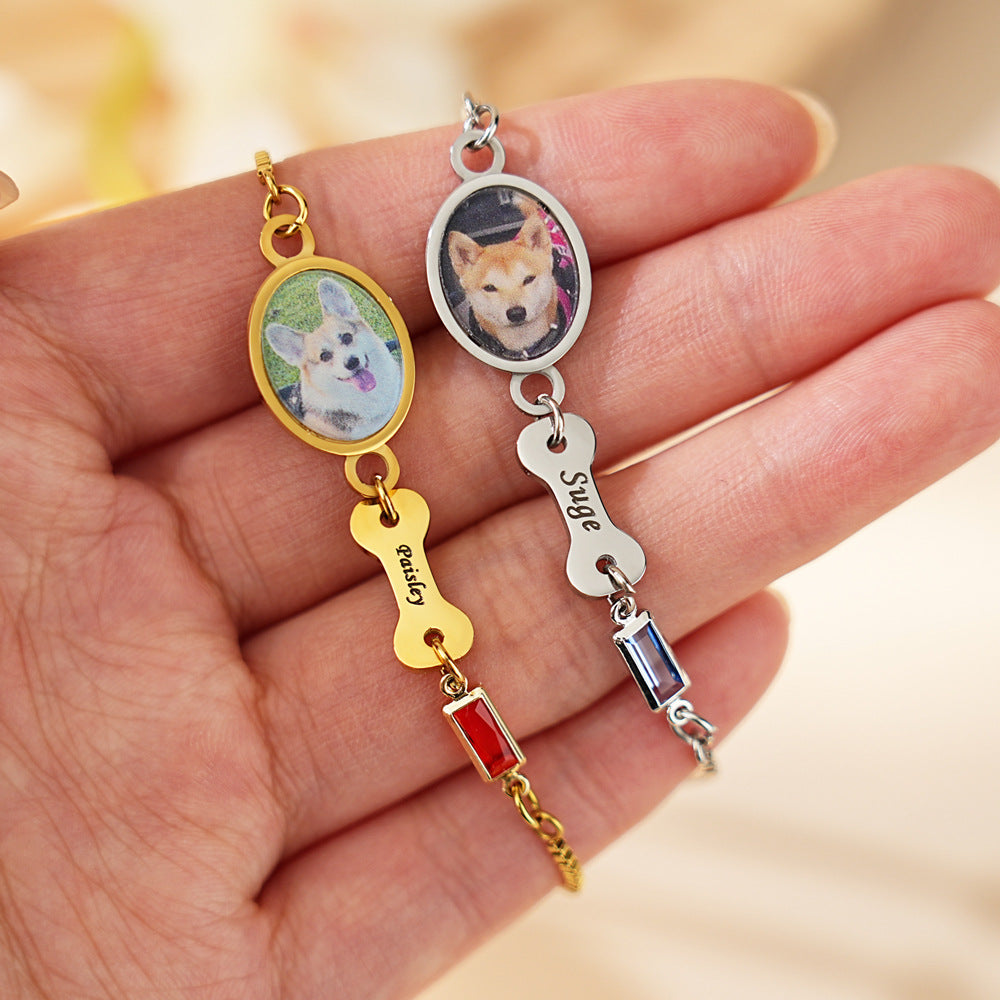 Custom Photo & Name Bracelet