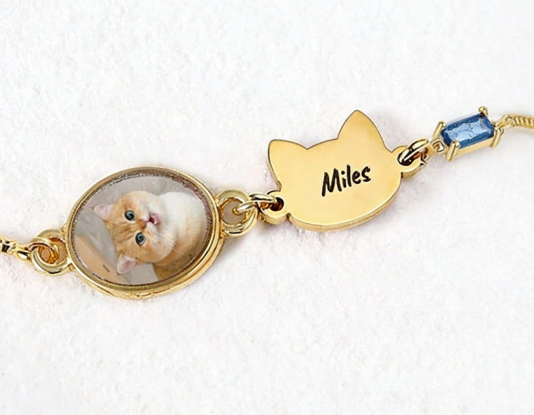 Custom Photo & Name Bracelet