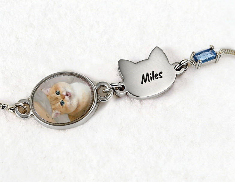 Custom Photo & Name Bracelet