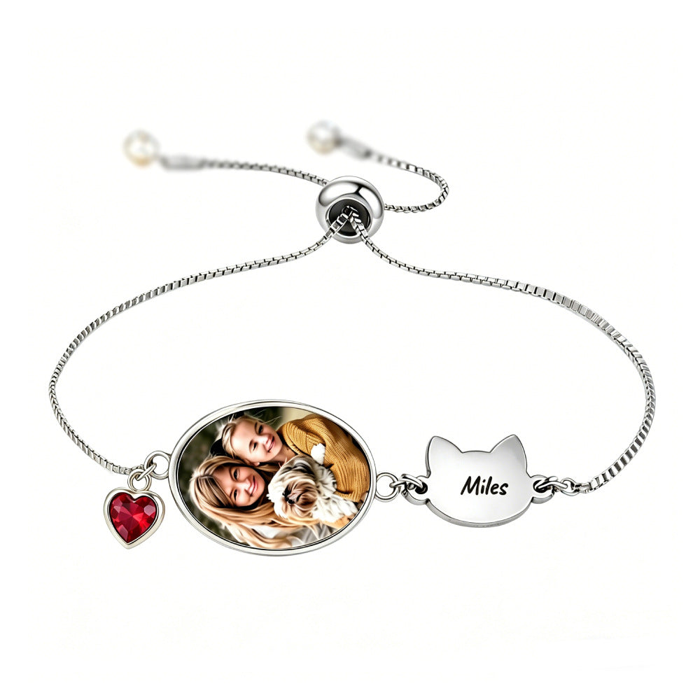 Custom Photo & Name Bracelet