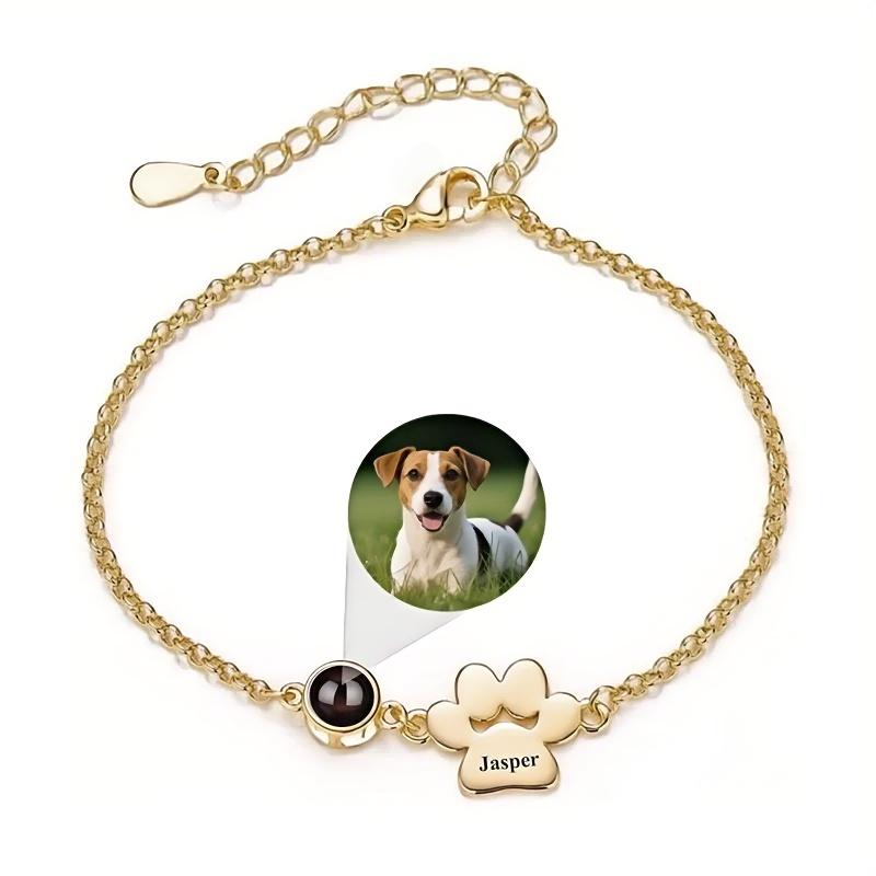 Custom Photo Projection Pet Paw Bracelet