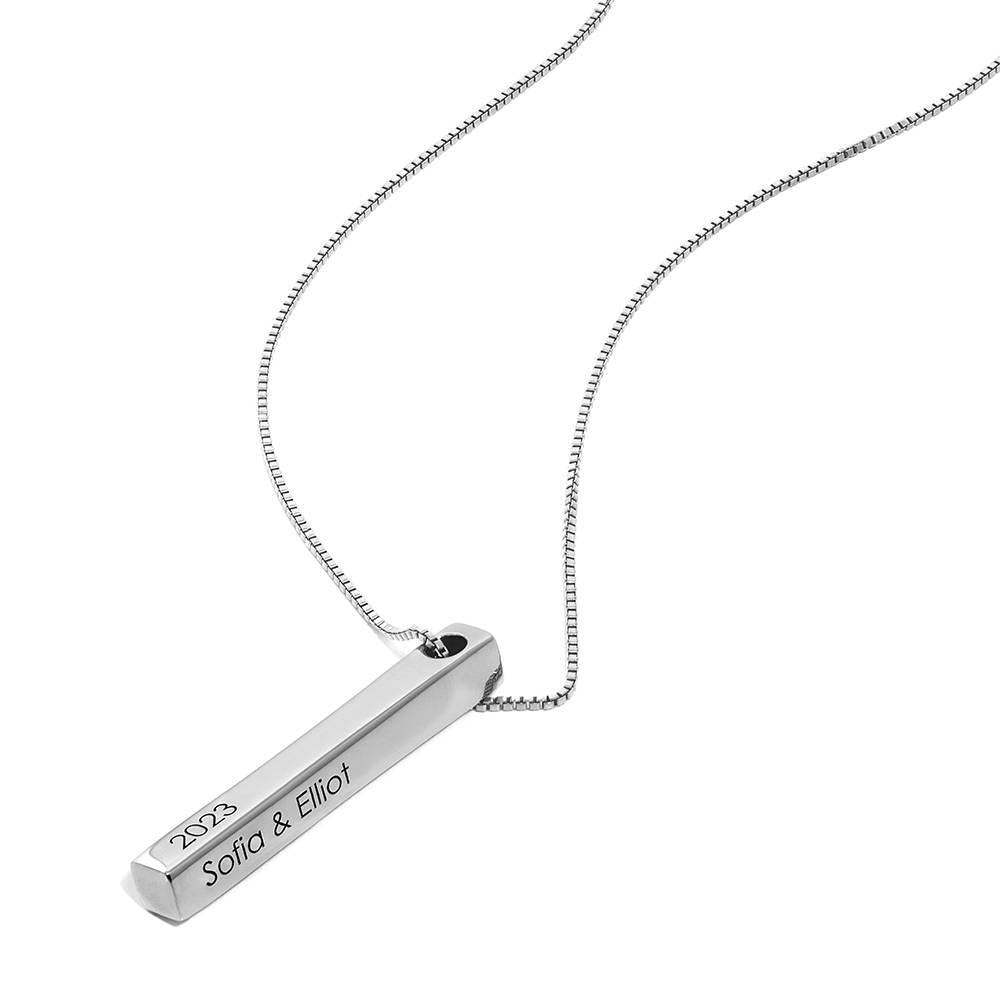 Personalized 3D Bar Name Necklace