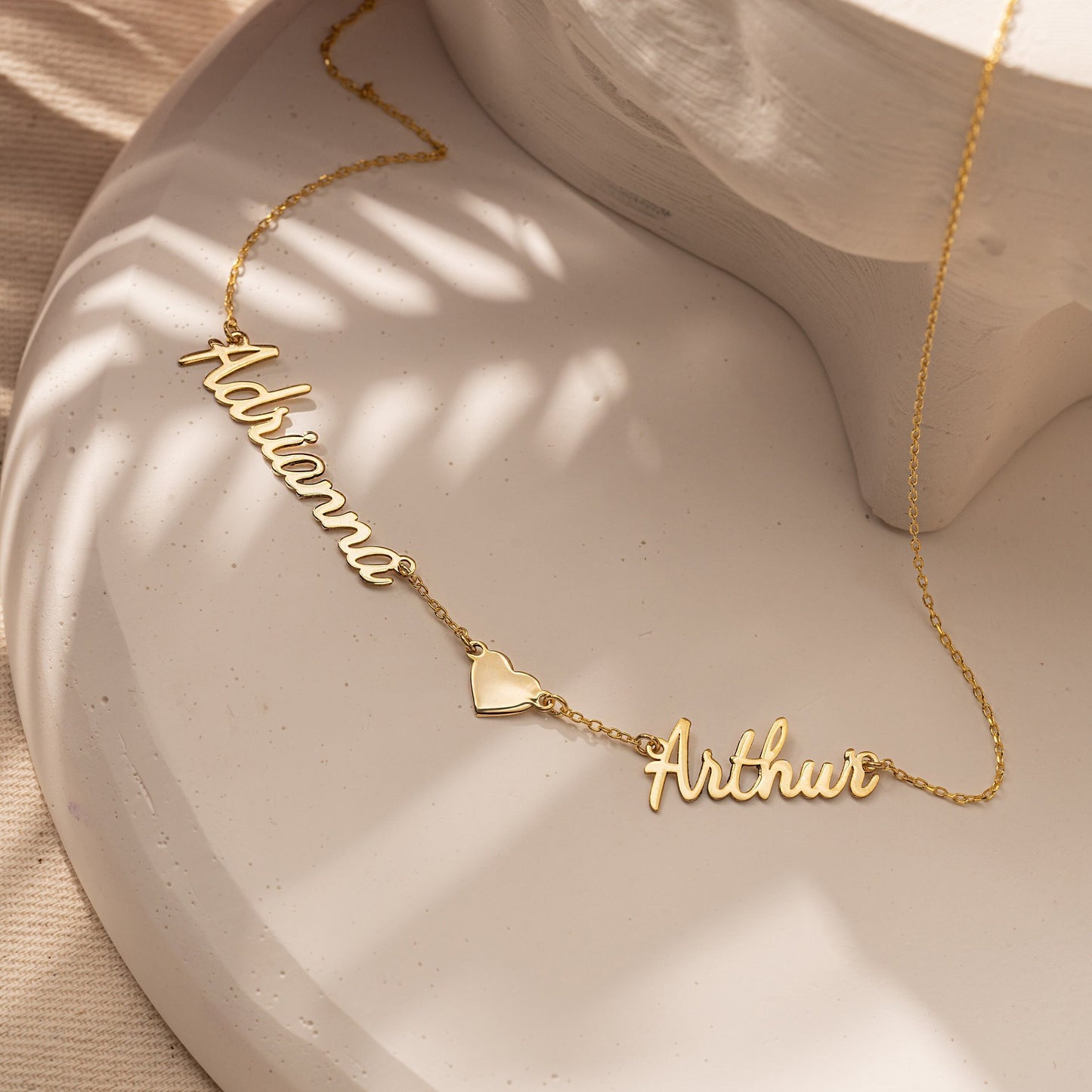 Personalized Double Name Necklace