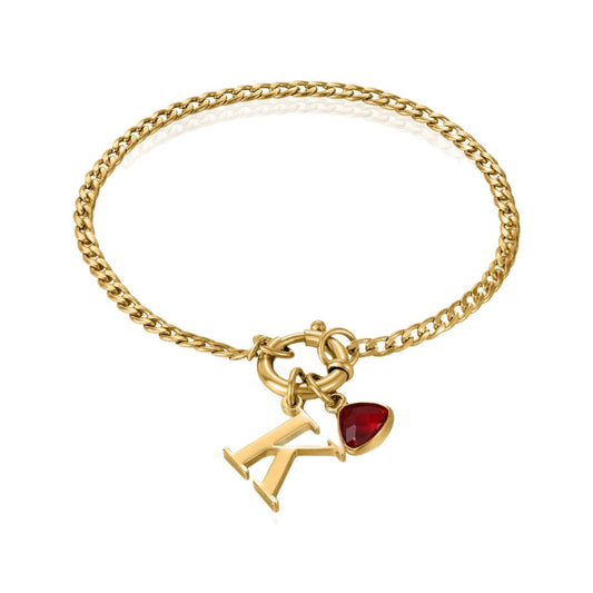 Personalized Initial Letter Bracelet