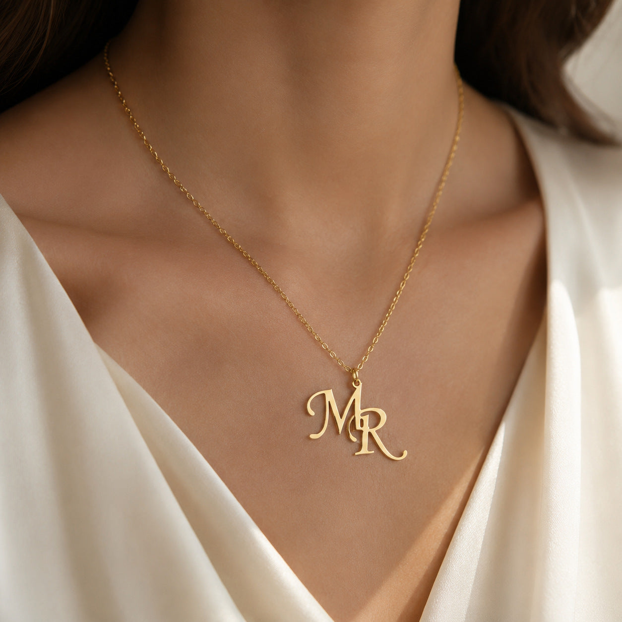 Personalized Double Initial Necklace