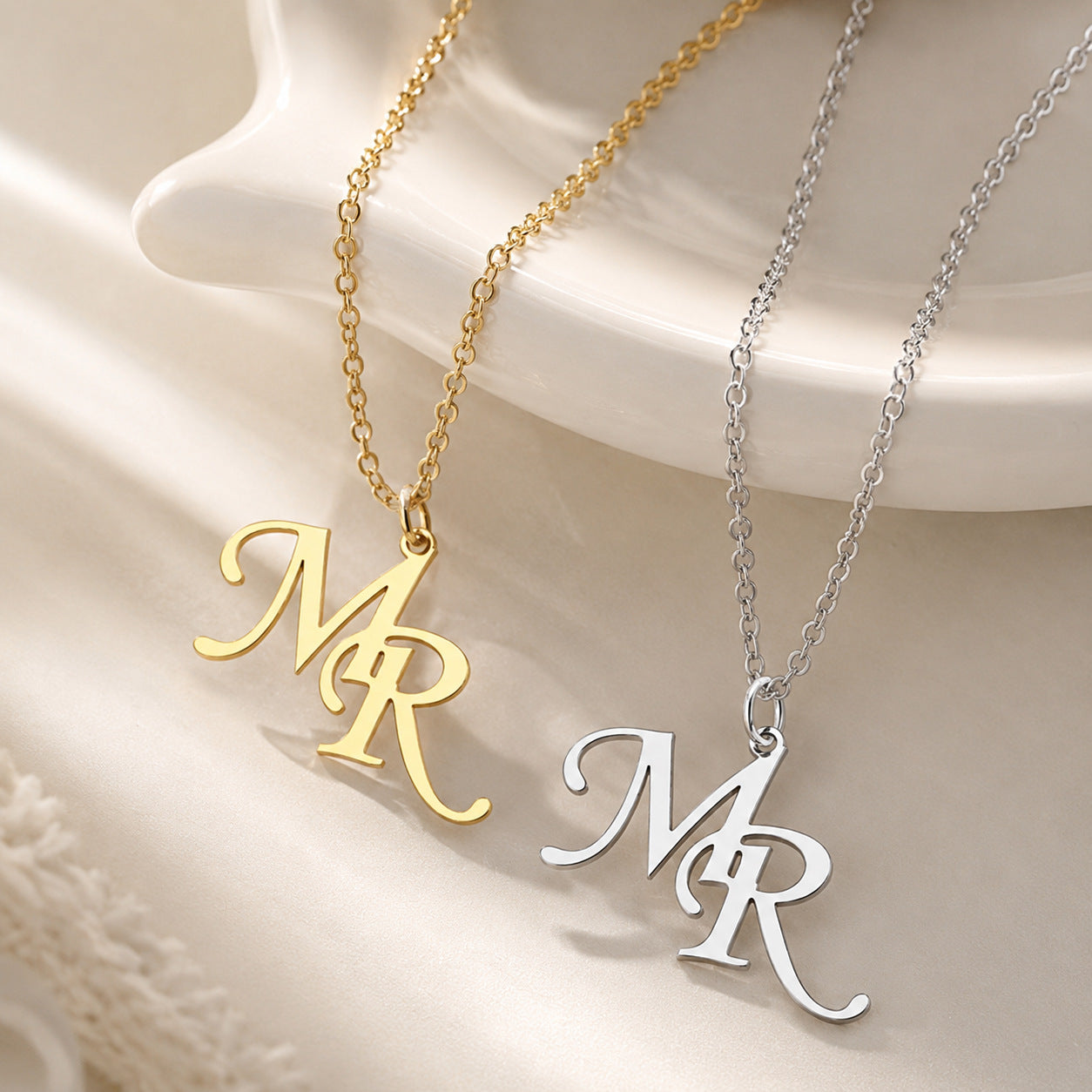 Personalized Double Initial Necklace