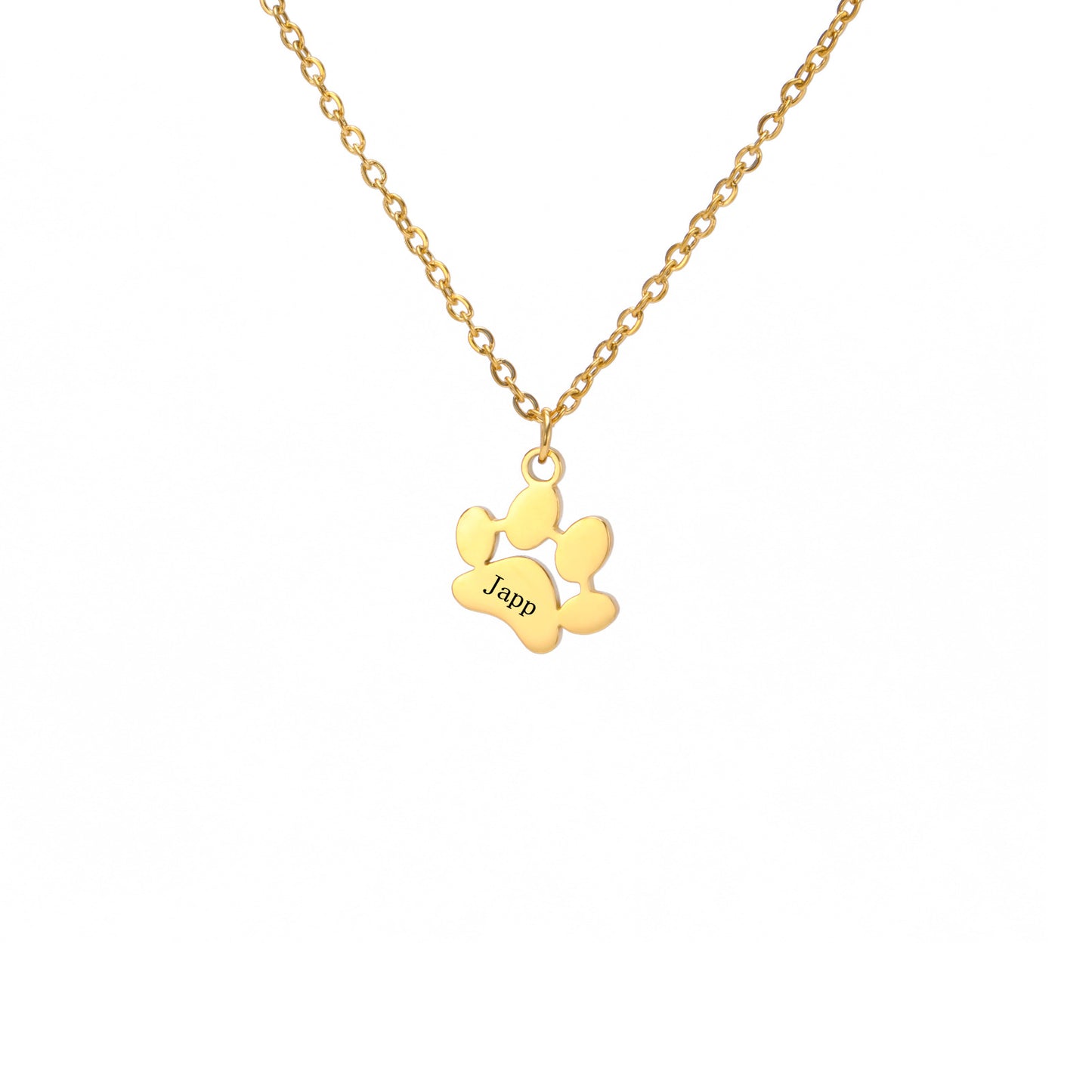Personalized Paw Print Necklace