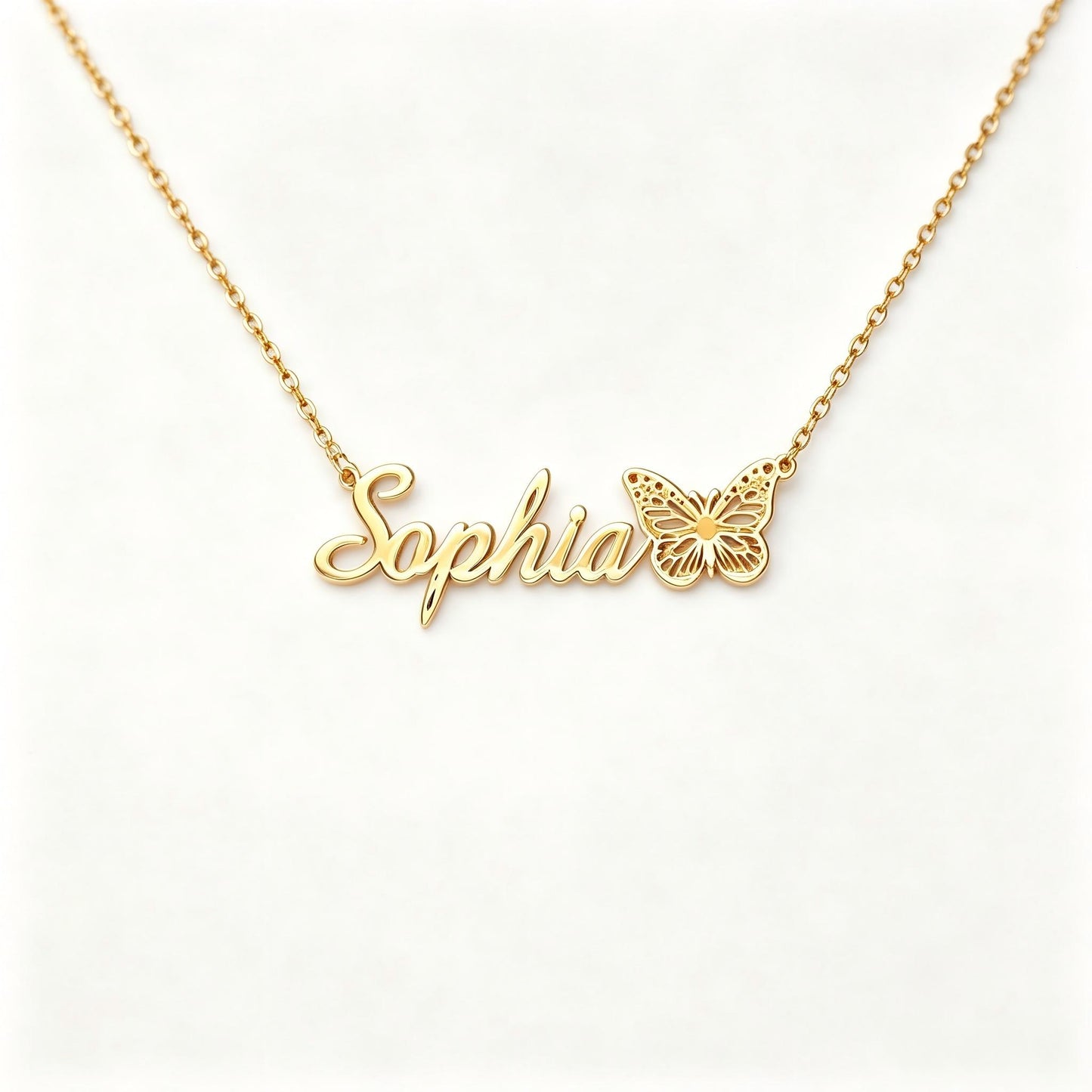 Butterfly Name Necklace