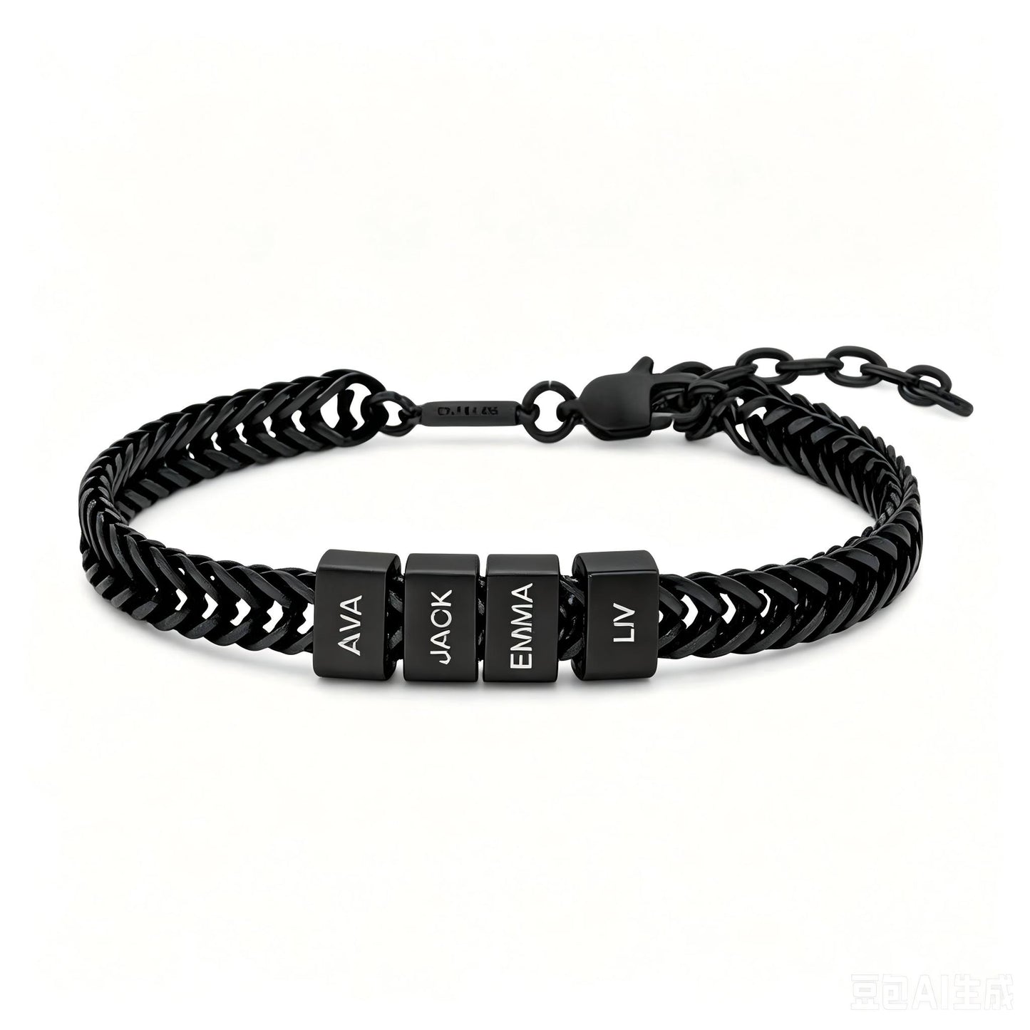Custom Name Beads Bracelet for Men