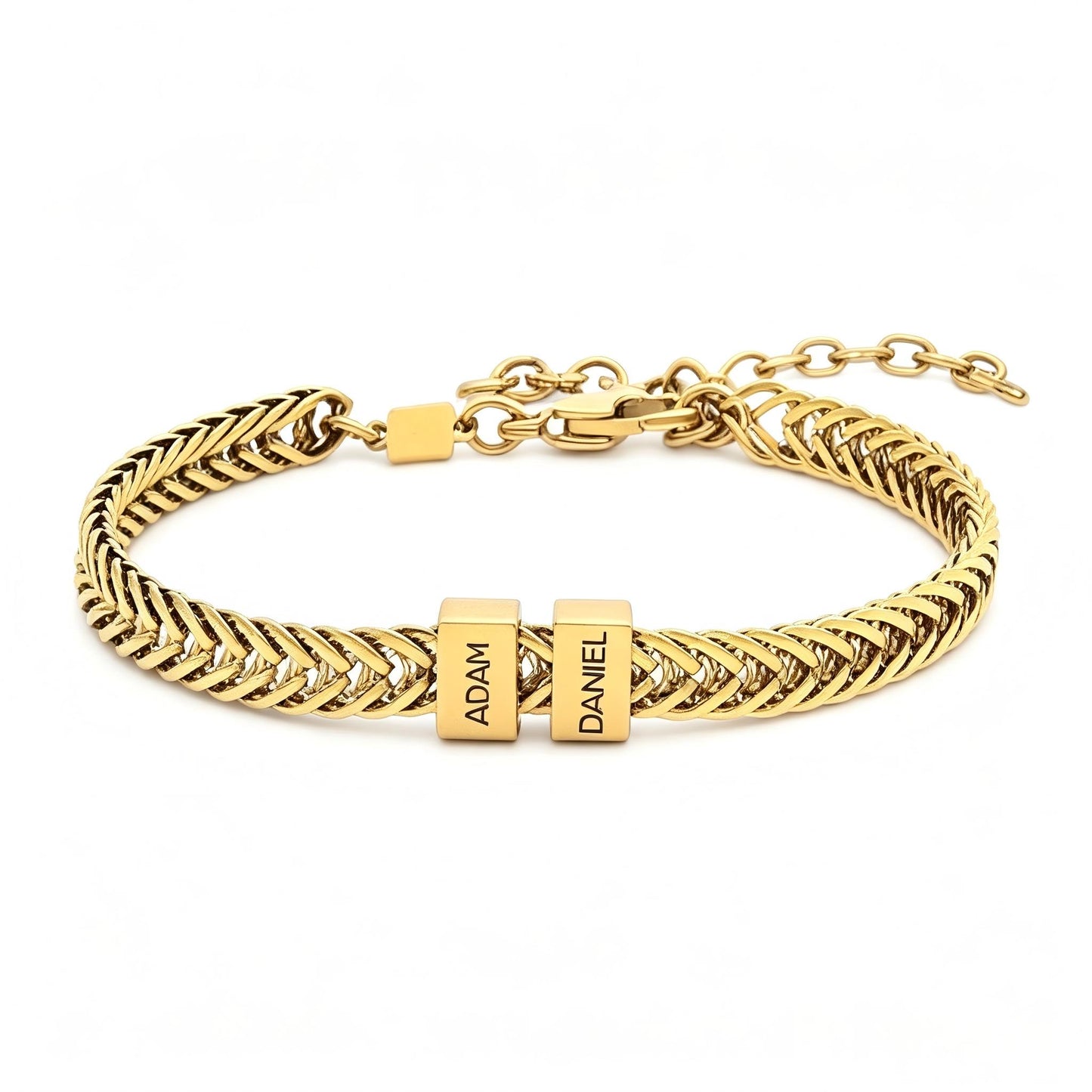 Custom Name Beads Bracelet for Men