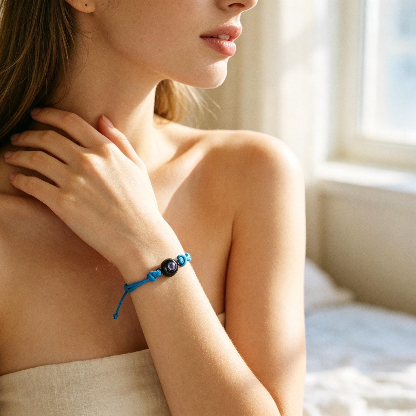 Custom Photo Projection Rope Bracelet