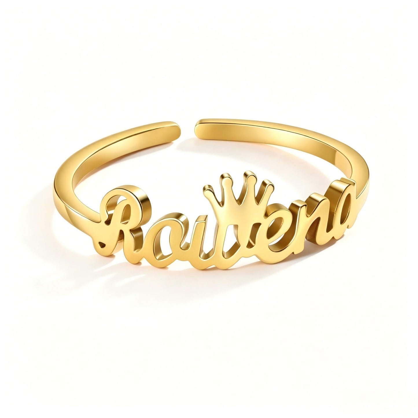 Personalized Script Name Ring