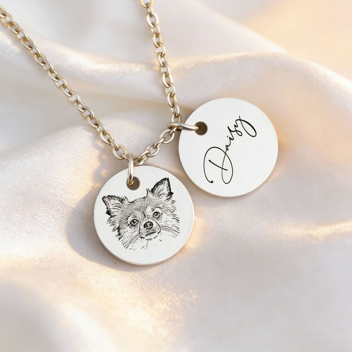 Personalized Pet Portrait Necklace