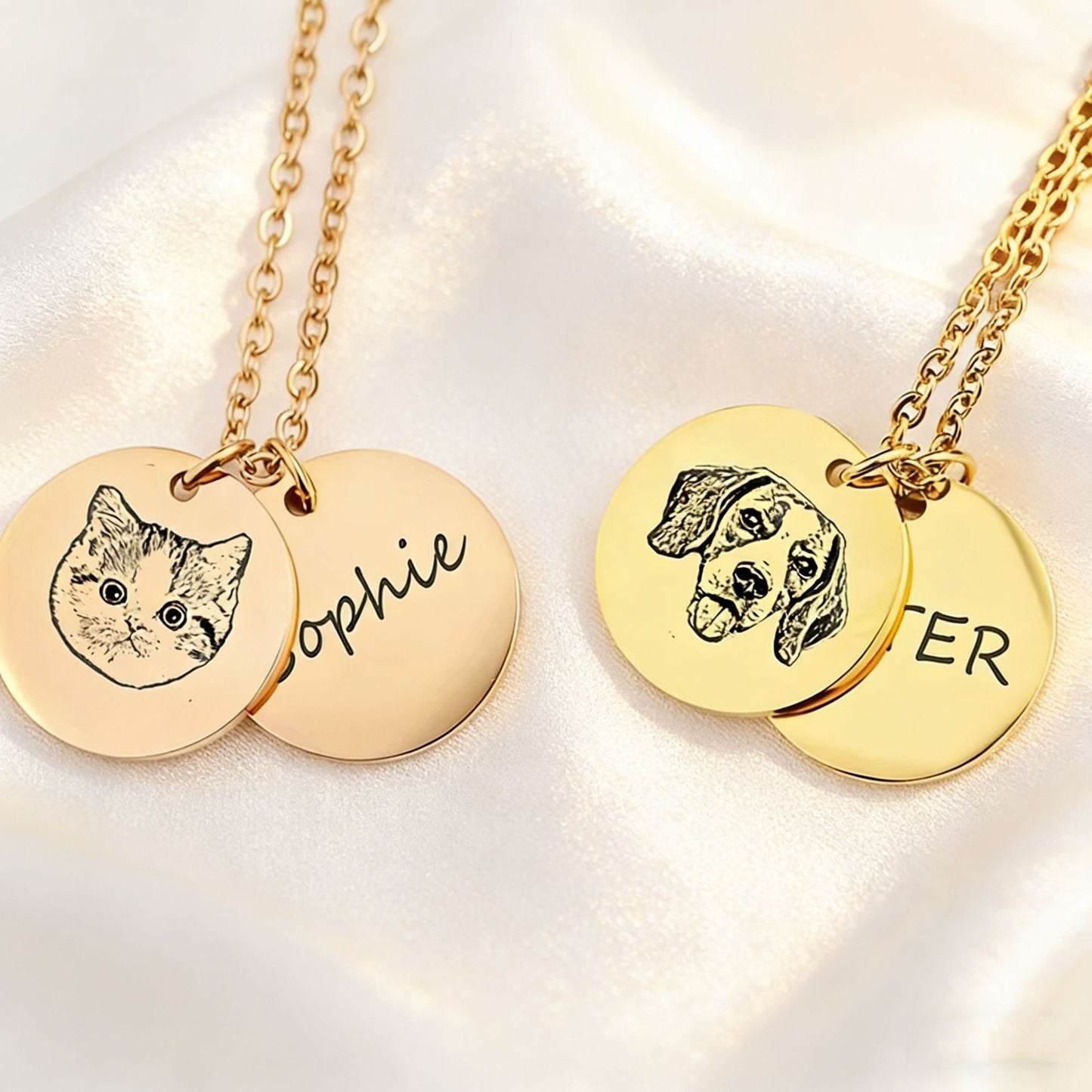 Personalized Pet Portrait Necklace