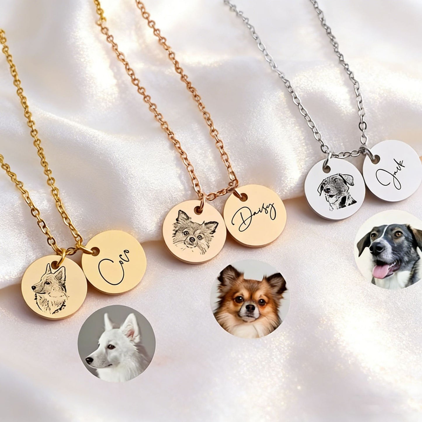 Personalized Pet Portrait Necklace