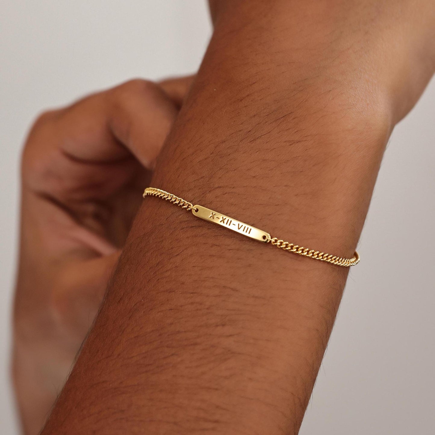Custom Name Bar Bracelet