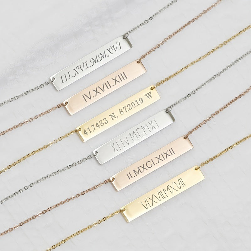 Personalized Bar Necklace